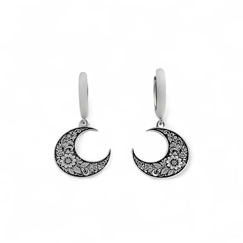 Brinco argola Lua Boho