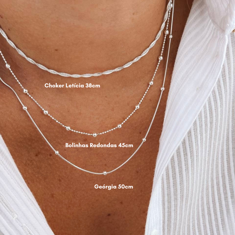 Gargantilha choker Letícia