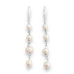 Brinco argola pérola Bibiana