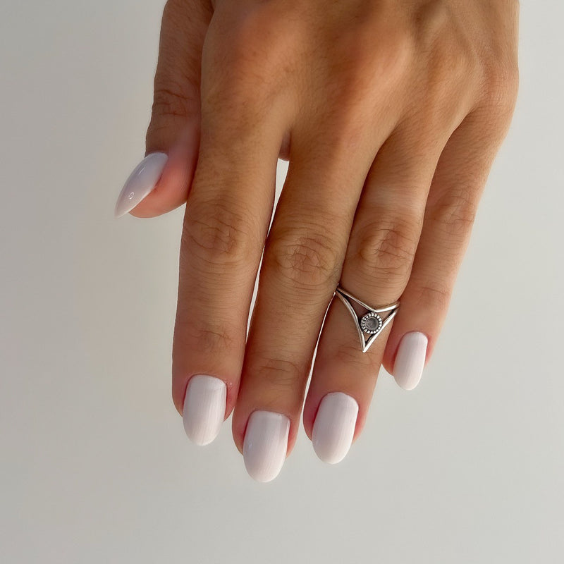 Anel falange Quartzo Rosa
