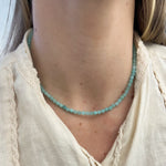 Gargantilha choker Amazonita