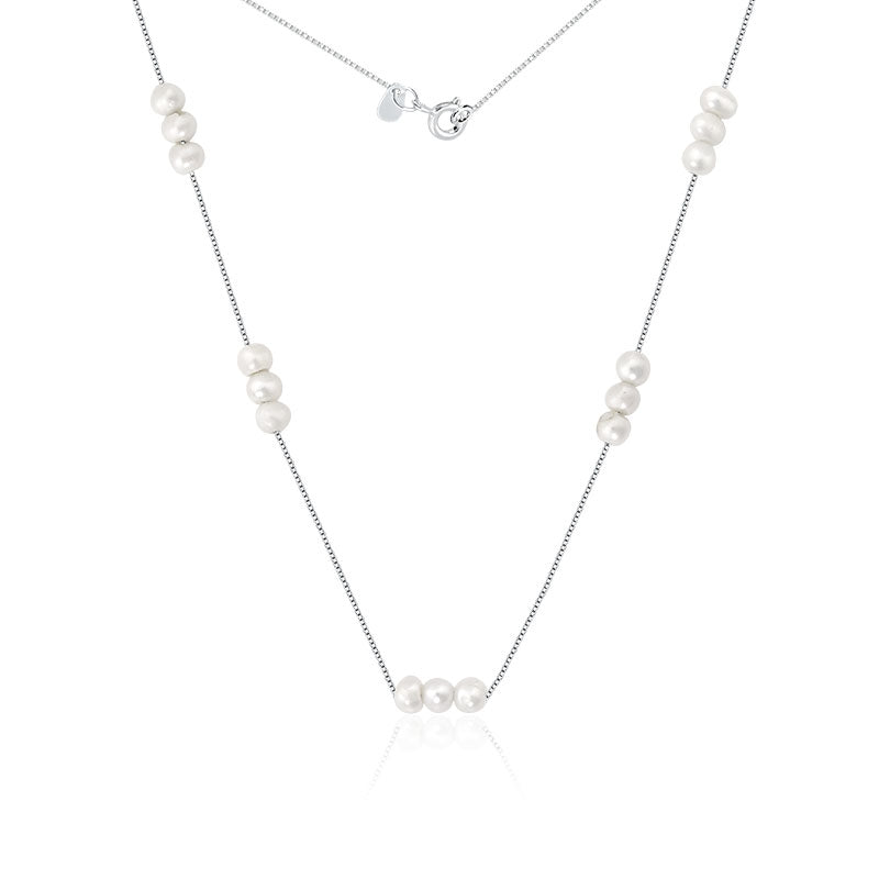 Gargantilha choker pérolas Aurora